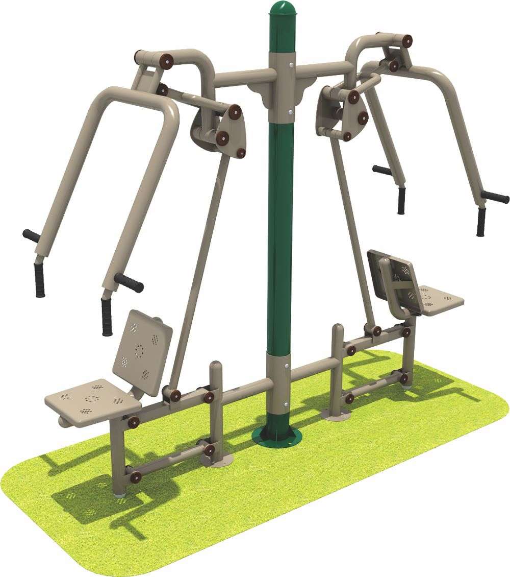 fun88·(乐天堂)官方运动健身器材 双人坐推器